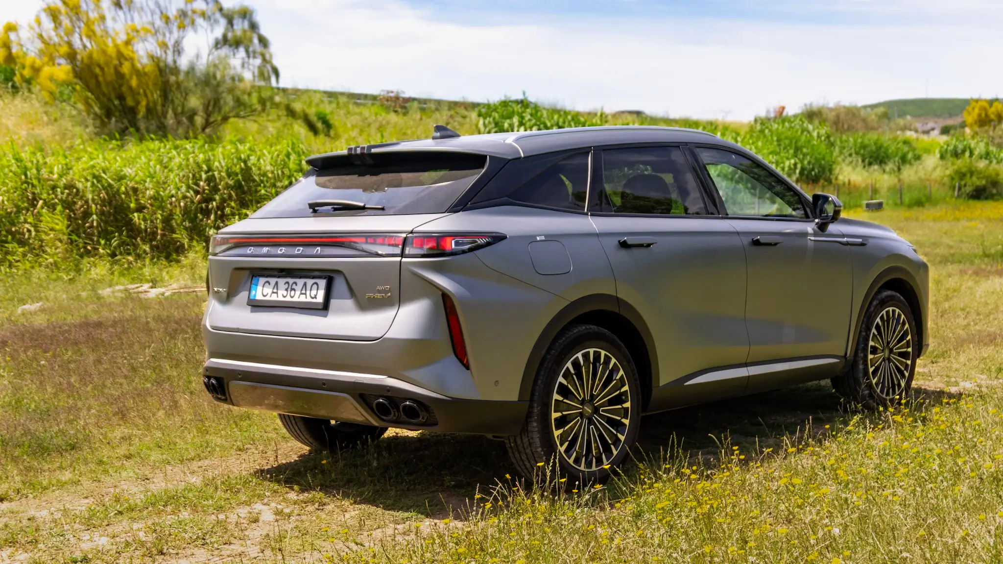 Omoda 9 PHEV vista traseira