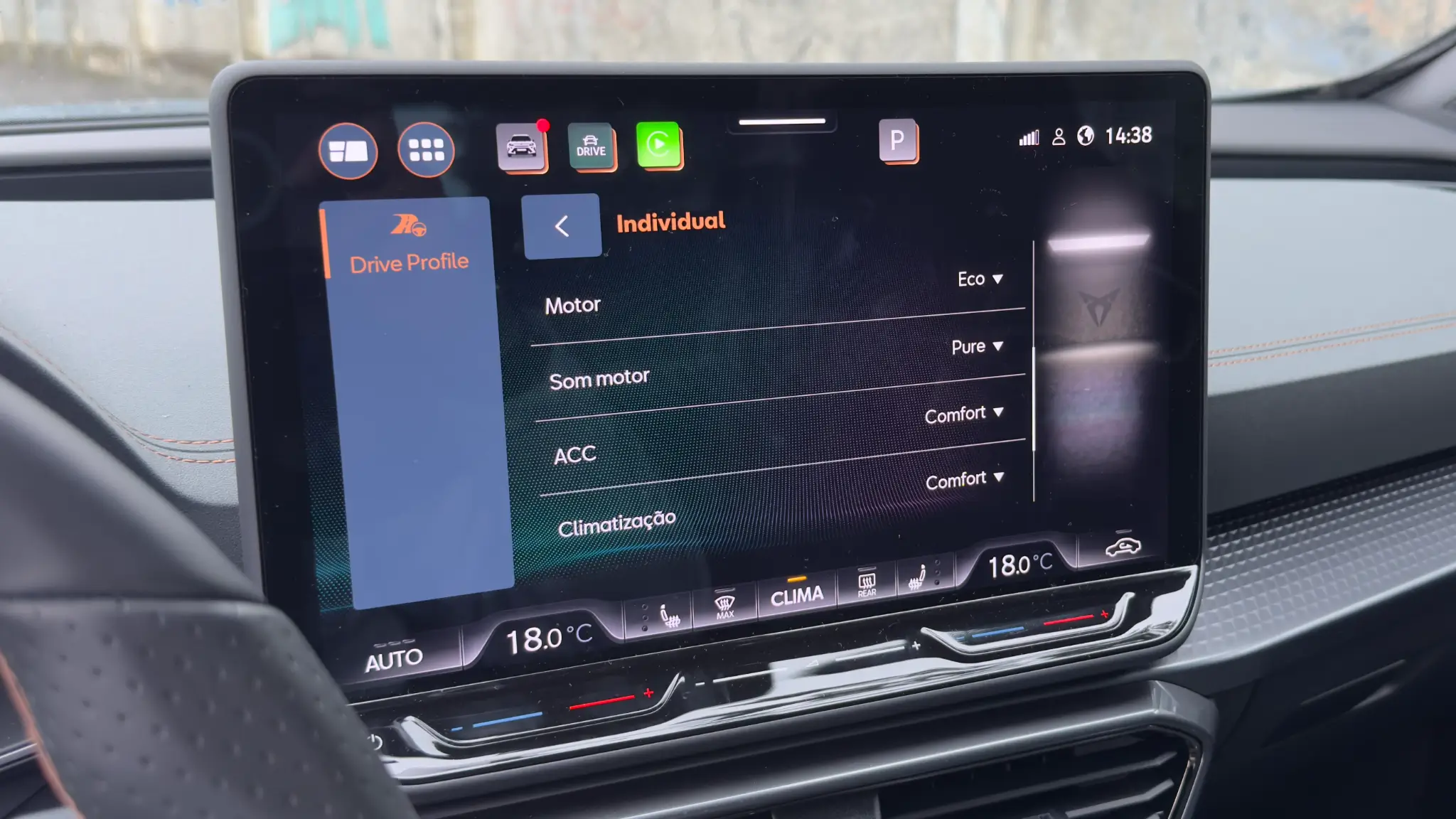 CUPRA Formentor VZ Extreme — painel de instrumentos