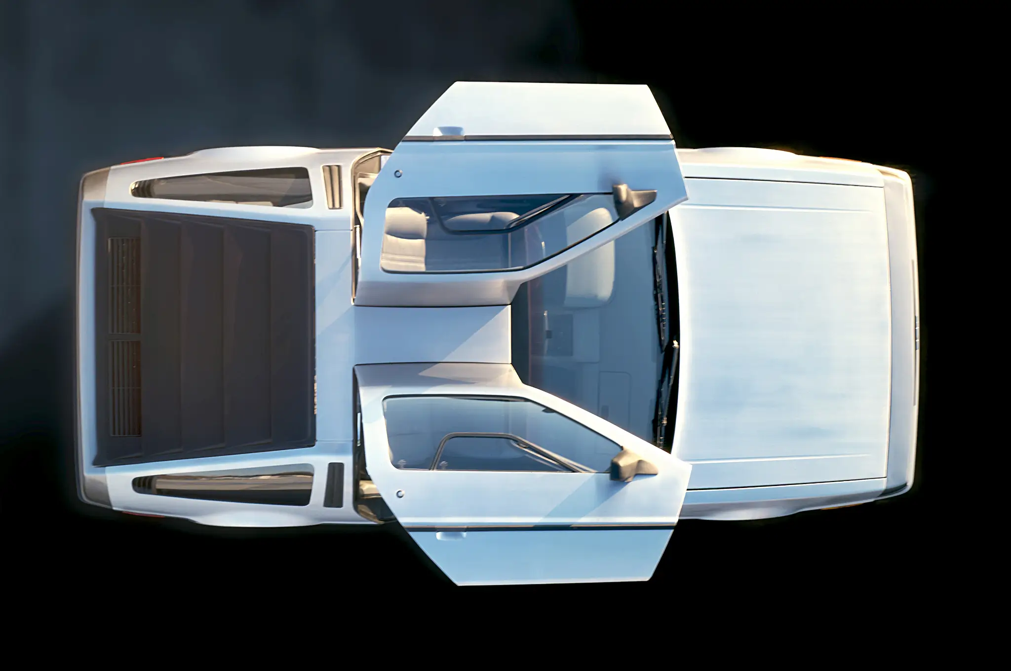 DeLorean DMC-12 vista aérea