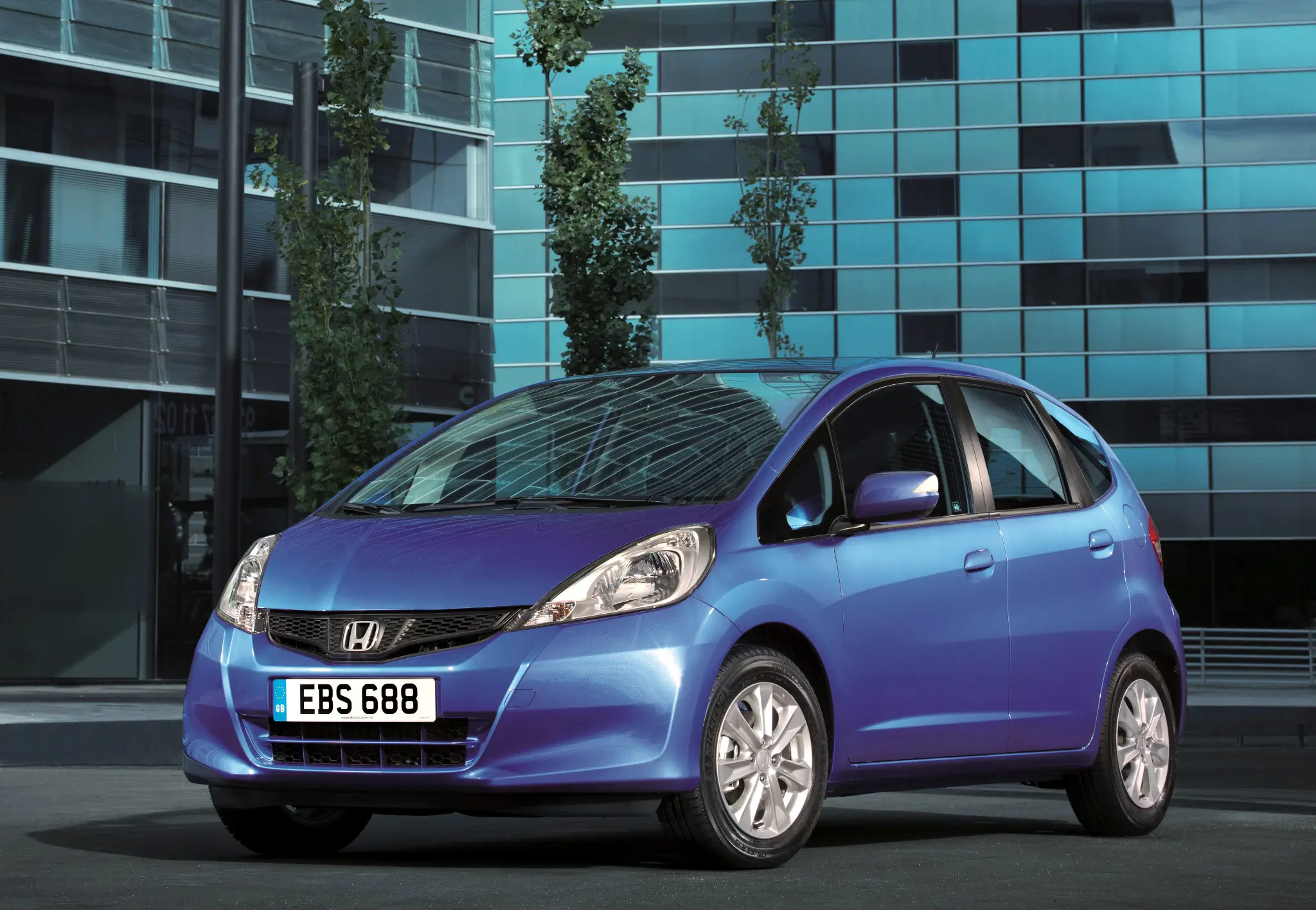 Honda Jazz vista dianteira 3/4