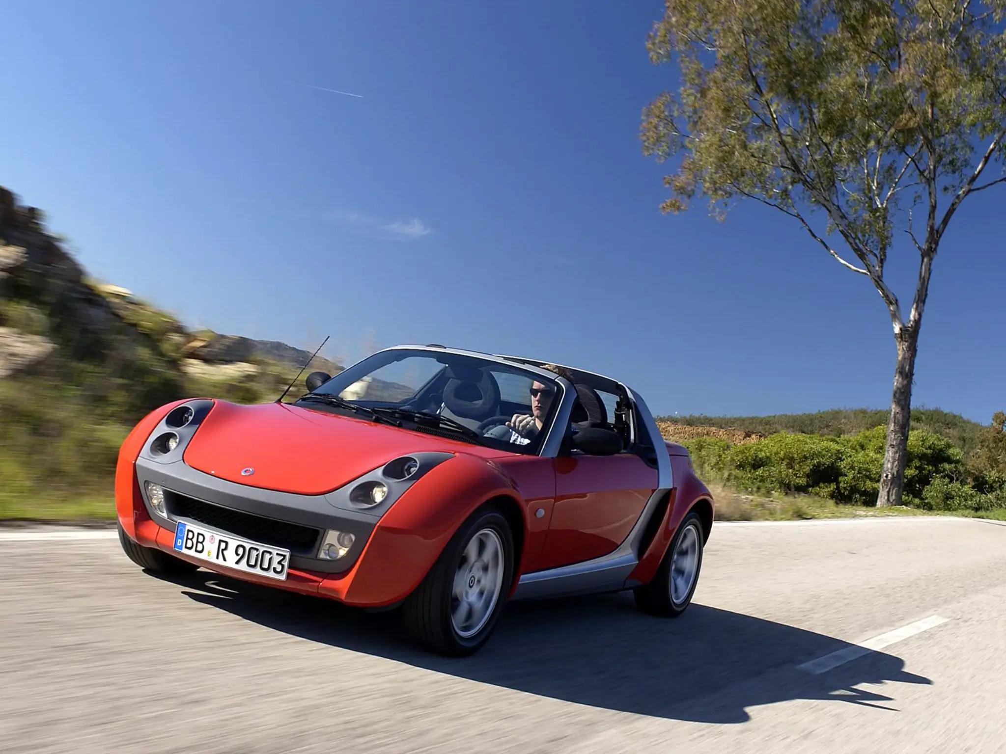 Smart Roadster vista dianteira 3/4