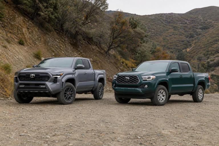 Nueva Toyota Tacoma : desliza el cursor para compararla con la generación anterior